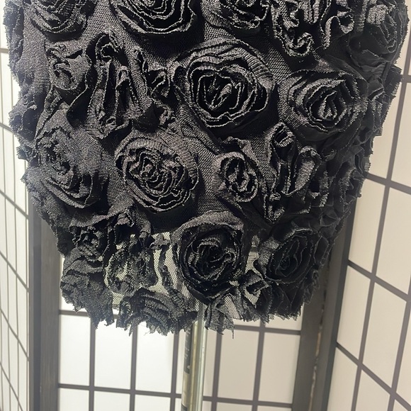 Zara Black floral Strapless Dress - Picture 12 of 12